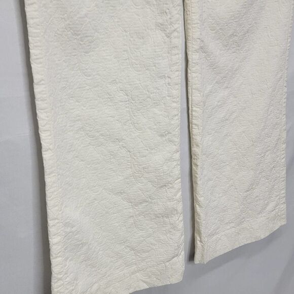 EXPRESS Design Editor Off White Flare Quilted Detail - Picture 5 of 12